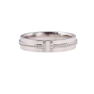 Tiffany & Co 18k Gold T Wedding Band Ring