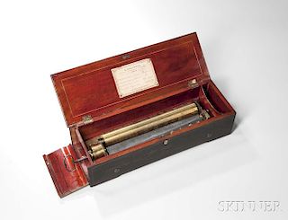 A. Malignon Key-wind Cylinder Musical Box