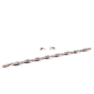 Tiffany & Co Elsa Peretti Teardrop Silver Earrings Bracelet Lot