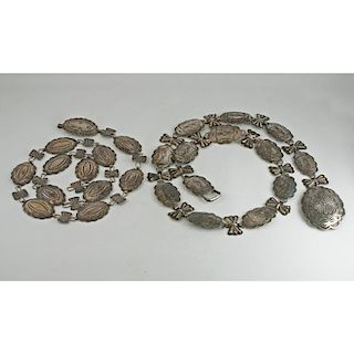 Navajo Silver Link Concha Belts