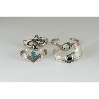 Southwestern Contemporary Design Silver Bracelets