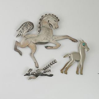 Mexican Silver Animal Pins