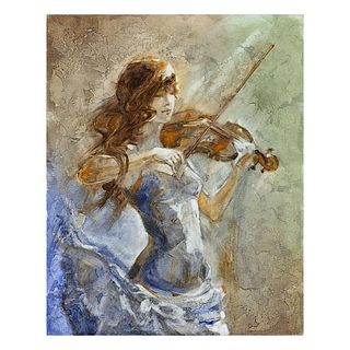 Lena Sotskova, "Enchanted" Hand Signed, Artist Embellished Limited Edition Giclee on Canvas with COA.