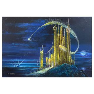 Peter (1913-2007) & Harrison Ellenshaw, "Gold Castle" Limited Edition Proof on Canvas from Disney Fine Art, Numbered and Hand Signed with Letter of Au