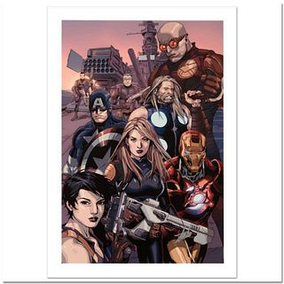 Stan Lee Signed, Marvel Comics "Ultimate Avengers vs. New Ultimates #2" Limited Edition Canvas 2/99 with Certificate of Authenticity.