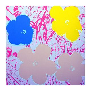 Andy Warhol "Flowers 11.70" Silk Screen Print from Sunday B Morning.
