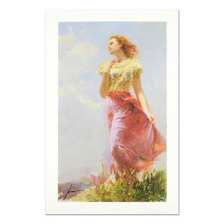Pino (1939-2010) "Wind Swept" Limited Edition Giclee. Numbered and Hand Signed; Certificate of Authenticity.
