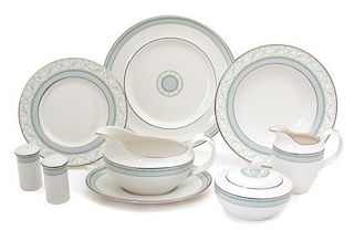 A Royal Doulton Partial Dinner Service Diameter of dinner plate 10 1/2 inches.