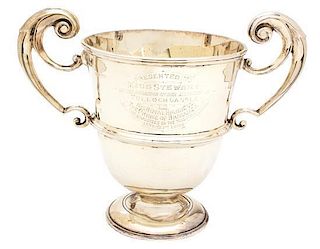 An English Silver Loving Cup, George Nathan & Ridley Hayes, Chester, 1906, monogrammed