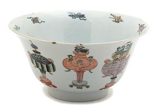A Chinese Export Porcelain Bowl Diameter 4 3/4 inches.