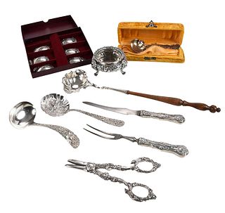 Fourteen Silver Table Items