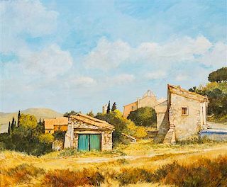 Jean Keime, (French, b. 1932), Eygaliers, Provence, le Bergeries