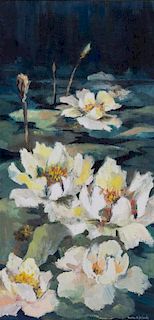 Muriel De Young, (American, 20th Century), Water Lillies