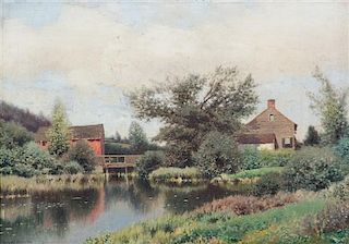 Henry Pember Smith, (American, 1854-1907), Landscape