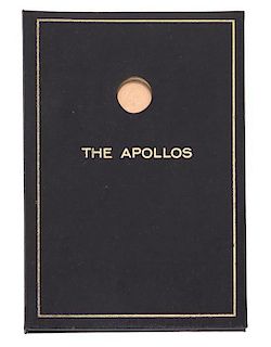 A Commemorative Album of 13 The Apollos Medallions, Diameter of each medallion 1 1/4 inches.