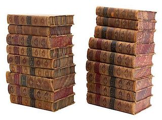 A Group of 25 Leather Bound Books