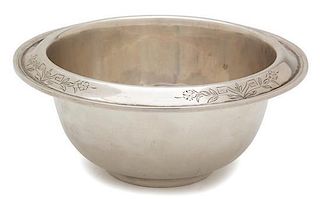 An American Silver Bowl, Unknown Maker, 20th Century,