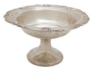 An American Weighted Silver Compote, International Silver Co., 20th Century,
