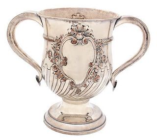 An English Silver on Copper Loving Cup, Birmingham, 20th Century,