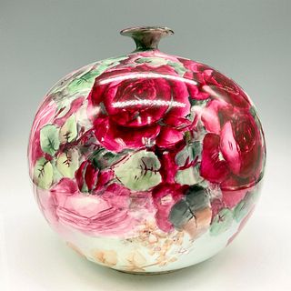 Lenox Belleek Porcelain Floral Ball Vase