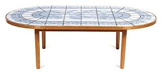 Bjorn Wiinblad (Danish, 1918-2006), 1987, a tile top low table