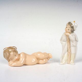 2pc Lladro Porcelain Religious Figurines