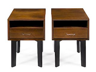 George Nelson & Associates, HERMAN MILLER, 1950s, a pair of night stands, model no. 4615