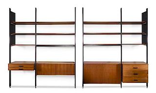 * George Nelson and Associates, HERMAN MILLER, 1960's, a CSS (Comprehensive Storage System) wall unit