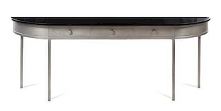 Michael Heltzer, USA, 1990s, a three-drawer console table