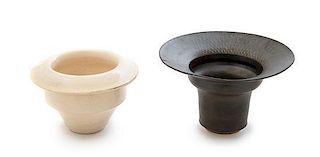 Lucie Rie, (Austrian/British, 1902-1995), a set of two vessels
