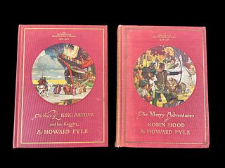 The Story of King Arthur and His Knights, 1933, and The Merry Adventures of Robin Hood, 1935, by Howard Pyle