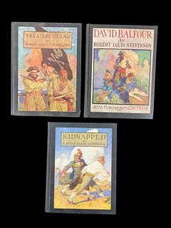 Treasure Island, 1911, David Balfour, 1924, and Kidnapped, 1937 by Robert Louis Stevenson