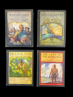 The Scottish Chiefs by Jane Porter 1925, Westward Ho! by Charles Kingsley 1933, The Deerslayer 1929 and The Last of The Mohicans 1937 by James Fenimor