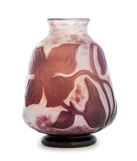 * Daum, FRANCE, EARLY 20TH CENTURY, a cameo glass vase