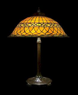 Tiffany Studios, Roman table lamp