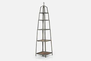 French, Five-Tier Plant Stand