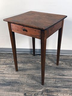 WOODEN ONE DRAWER SIDE END TABLE