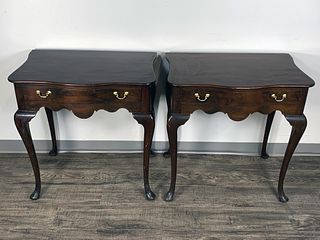 PAIR OF QUEEN ANNE END TABLES