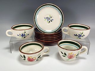 STANGL COUNTRY GARDEN CUPS & SAUCERS