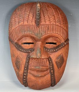 WOODEN MASK FROM GHANA