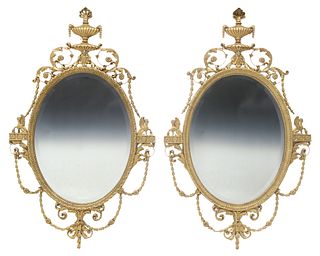 (2) FRIEDMAN BROTHERS NEOCLASSICAL STYLE GILT MIRRORS