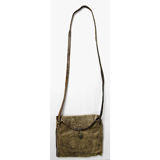 US Navy Ditty Bag with Strap and Naval Button