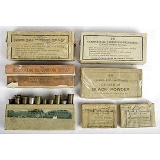 Lot of Frankford Arsenal Cartridges and Two Packs of Cannon Fuses
