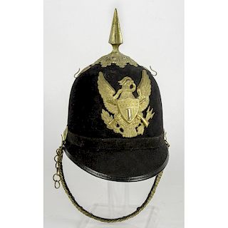 U.S. Army M1890 1st Infantry officers Spiked Helmet
