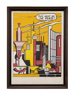 LICHTENSTEIN 'THIS MUST BE THE PLACE' SIGNED LITHO