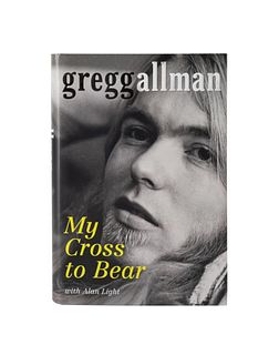 GREGG ALLMAN SIGNED BOOK, MY CROSS TO BEAR