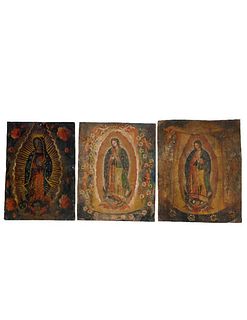 Three Mexican Retablos, Our Lady of Guadalupe.