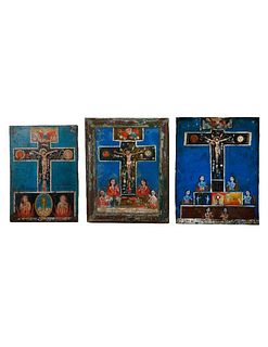 Three Mexican Retablos, the Cross of Souls.