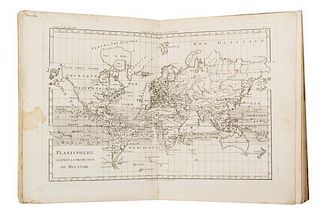 (MAPS) BONNE, RIGOBERT. Atlas De Toutes Les Parties Connues Du Globe Terrestre. [Geneva, 1780.] First edition. With 50 double