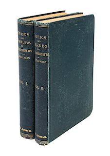 * EMERSON, GEORGE. A Report on the Trees and Shrubs...of Massachusetts. Boston: Little, Brown, 1887. Fourth Edition. 2 vols. 